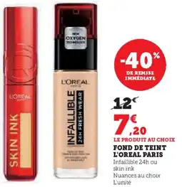 Hyper U Fond de teint l'oreal paris offre