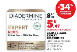 Hyper U Creme visage expert diadermine offre