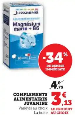 Hyper U Complements alimentaires juvamine offre