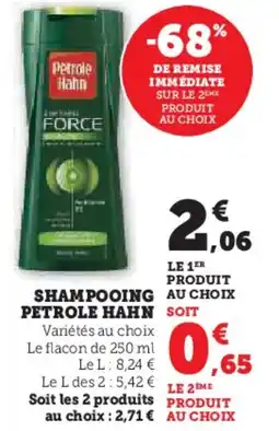 Hyper U Shampooing petrole hahn offre