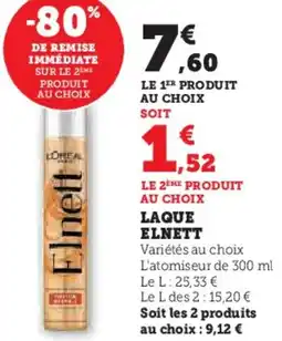 Hyper U Laque elnett offre
