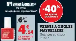 Hyper U Vernis a ongles maybelline offre