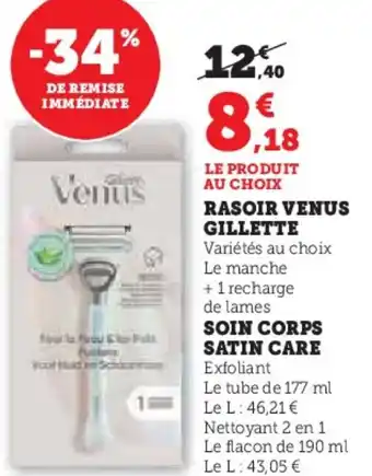 Hyper U Rasoir venus gillette offre