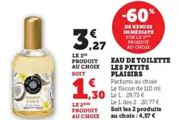 Hyper U Eau de toilette les petits plaisirs offre