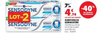 Hyper U dentifrice sensodyne offre