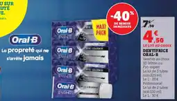 Hyper U Dentifrice oral-b offre