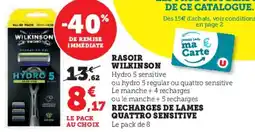 Hyper U Rasoir wilkinson offre