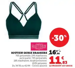 Hyper U Soutien gorge brassiere offre