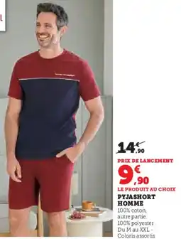 Hyper U Pyjashort homme offre