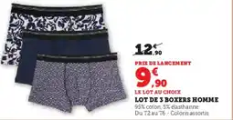 Hyper U Lot de 3 boxers homme offre