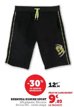 Hyper U Bermuda homme sport offre