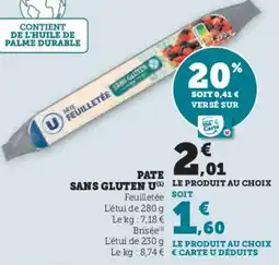 Hyper U Pate sans gluten u offre