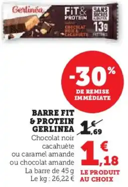 Hyper U Barre fit & protein gerlinea offre