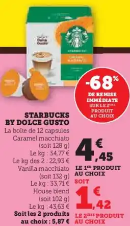 Hyper U Starbucks by dolce gusto offre