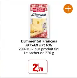 Coccimarket PAYSAN BRETON L'Emmental Français offre