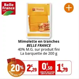 Coccimarket BELLE FRANCE Mimolette en tranches offre