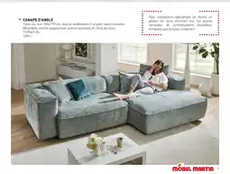 Möbel Martin CANAPÉ D'ANGLE Tissu ice offre