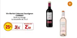 Coccimarket CAMBRAS Vin Merlot Cabernet Sauvignon offre