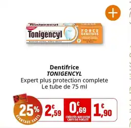 Coccimarket TONIGENCYL Dentifrice offre