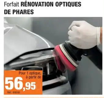 Autobacs Forfait rénovation optiques de phares offre