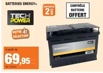 Autobacs TECH POWER Batteries energy+ offre