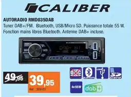 Autobacs CALIBER Autoradio rmd035dab offre