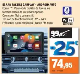 Autobacs Ecran tactile carplay - android auto offre