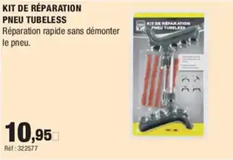 Autobacs Kit de réparation pneu tubeless offre