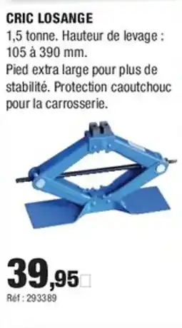 Autobacs Cric losange offre