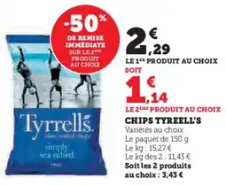 Hyper U Chips tyreell's offre