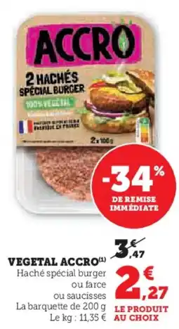 Hyper U Vegetal accro offre