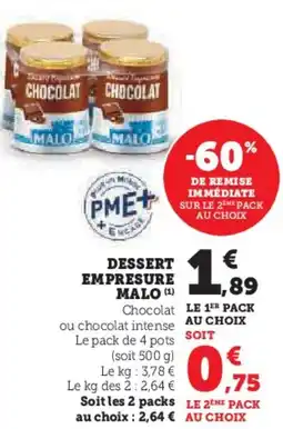 Hyper U Dessert empresure malo offre