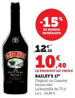 Hyper U Bailey's 17° offre