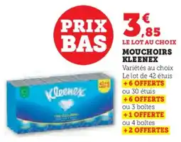 Hyper U Mouchoirs kleenex offre