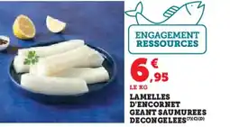 Hyper U Lamelles d'encornet geant saumurees decongelees offre