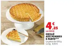 Hyper U Grillé aux pommes 6 parts offre