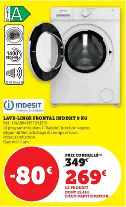 Hyper U INDESIT Lave-linge frontal indesit offre