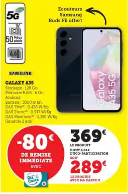 Hyper U SAMSUNG Galaxy a35 offre