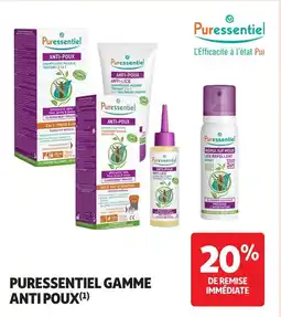 Auchan PURESSENTIEL Gamme anti poux offre