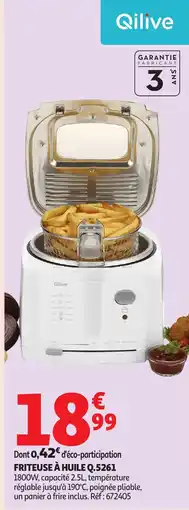 Auchan QILIVE Friteuse à huile q.5261 offre