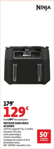 Auchan NINJA Friteuse sans huile af200eu offre