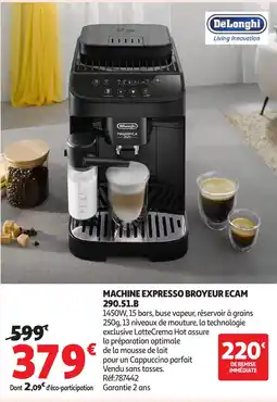 Auchan DELONGHI Machine expresso broyeur ecam 290.51.b offre
