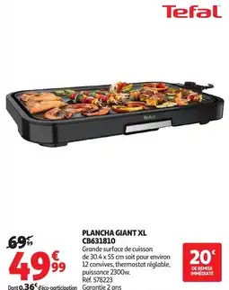 Auchan TEFAL Plancha giant xl cb631810 offre