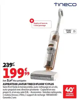 Auchan TINECO Aspirateur laveur tineco ifloor y2 plus offre