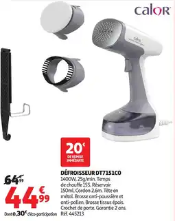 Auchan CALOR Défroisseur dt7151c0 offre