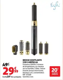 Auchan Brosse soufflante 5 en 1 airpro a6 offre