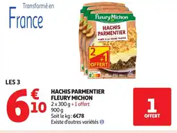 Auchan FLEURY MICHON Hachis parmentier offre