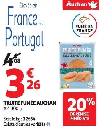 Auchan AUCHAN Truite fumée offre