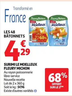 Auchan FLEURY MICHON Surimi le moelleux offre