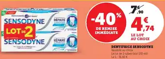 U Express Dentifrice sensodyne offre